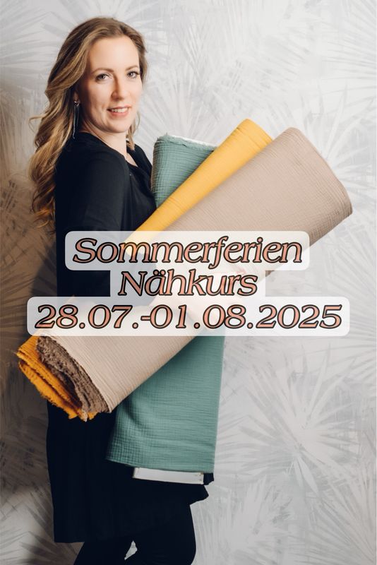 Sommerferien Nähkurs für Kinder 28.07.-01.08.2025