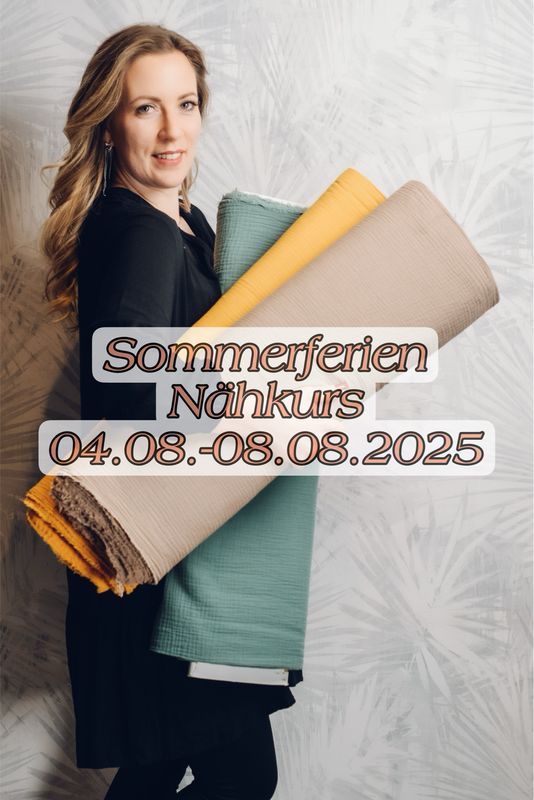 Sommerferien Nähkurs für Kinder 04.08.-08.08.2025