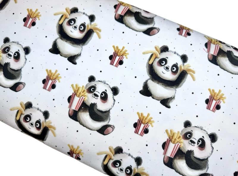 Jersey BIO Qualität Panda mit Pommes