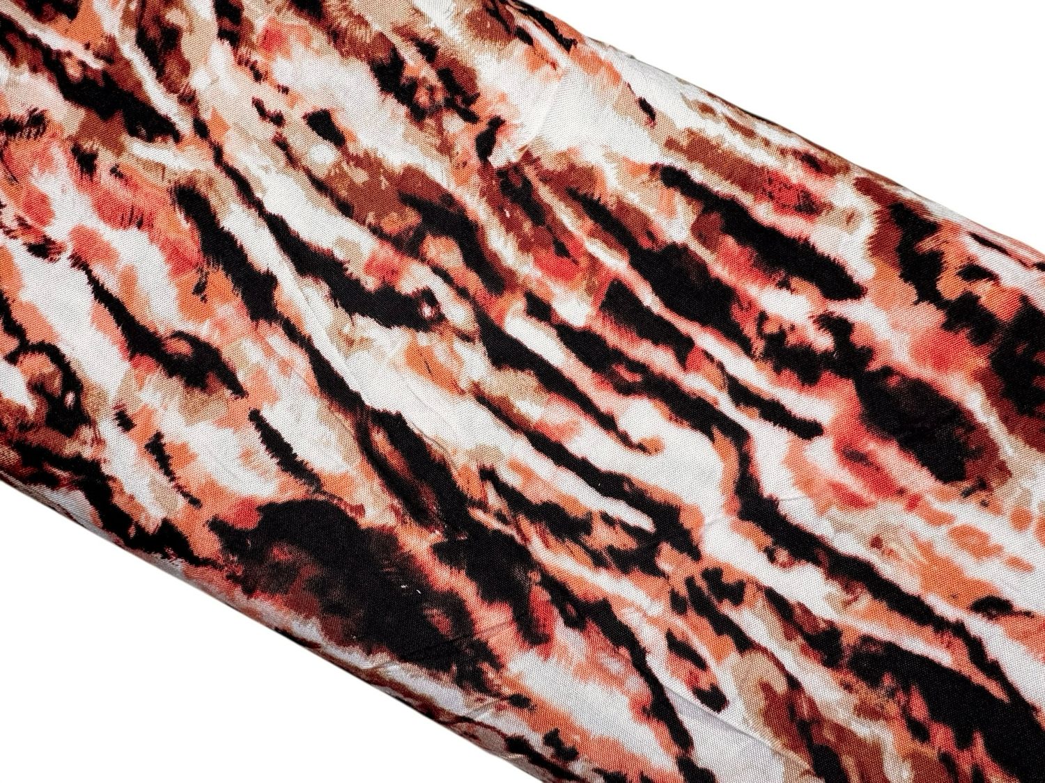 Viskose Webware Chally - Zebra Look Koralle Viskose Webware Chally - Zebra Look Koralle