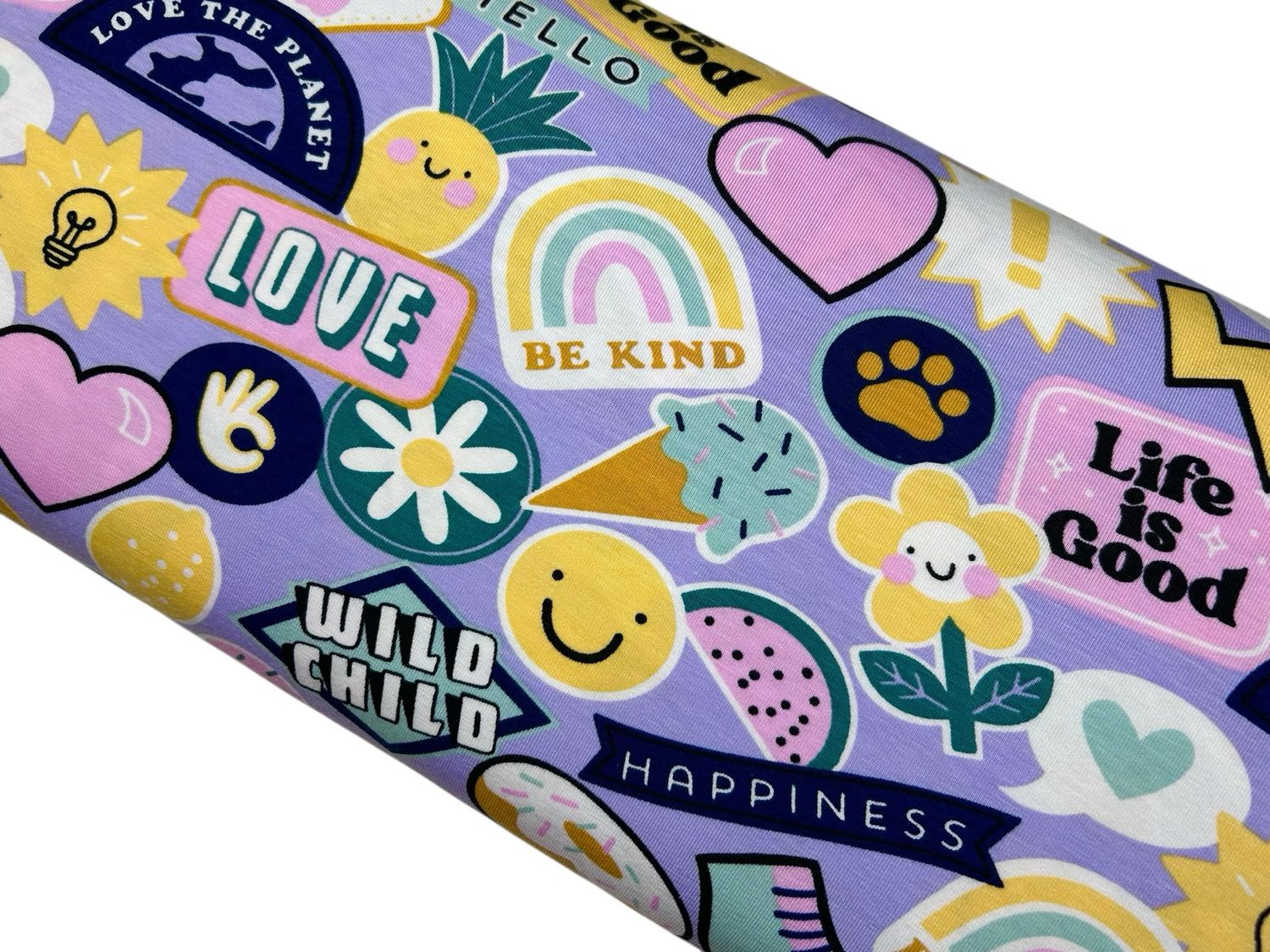 Jersey Patches auf Lila Jersey Patches auf Lila