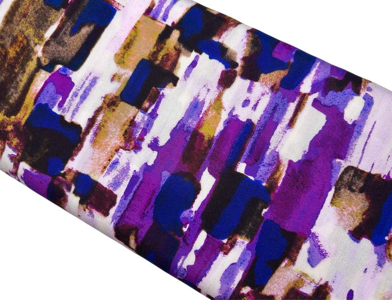 Viskose Webware Radiance Digital Abstract Violett Viskose Webware Radiance Digital Abstract Violett