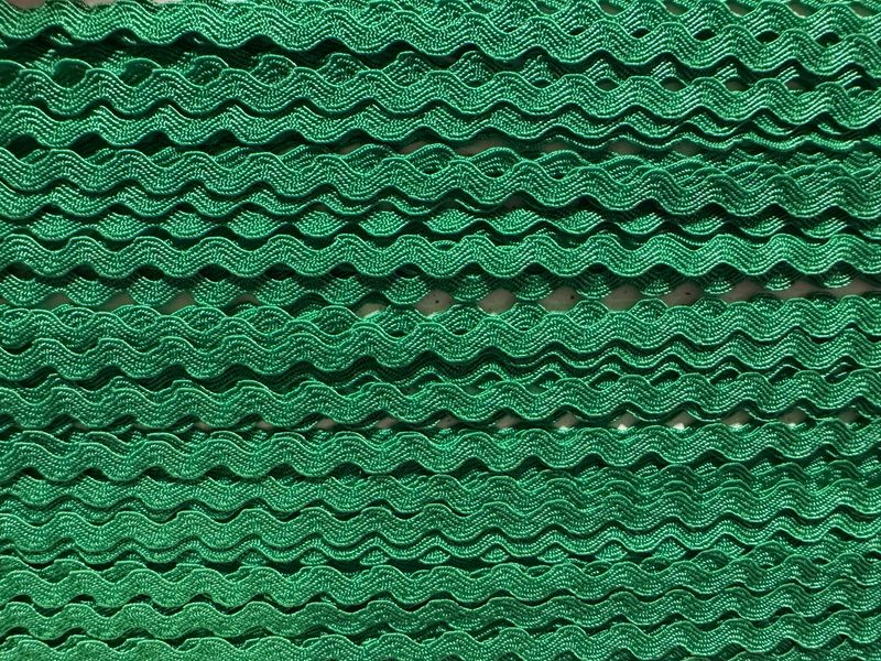 Zackenlitzen-Band Grün, 4mm
