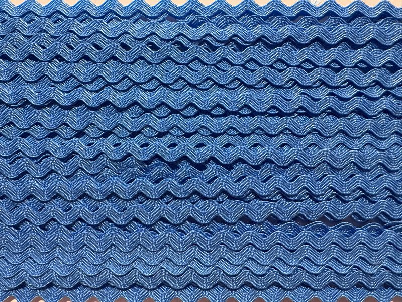 Zackenlitzen-Band Himmelblau, 4mm