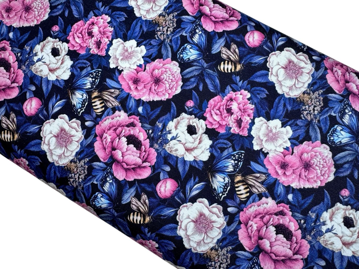 Jersey BIO QUALITÄT Biene und Blume Jersey BIO QUALITÄT Biene und Blume