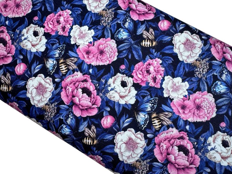 Jersey BIO QUALITÄT Biene und Blume