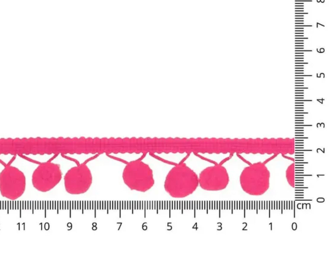 Pompon-Borte Rosa Pompon-Borte Rosa