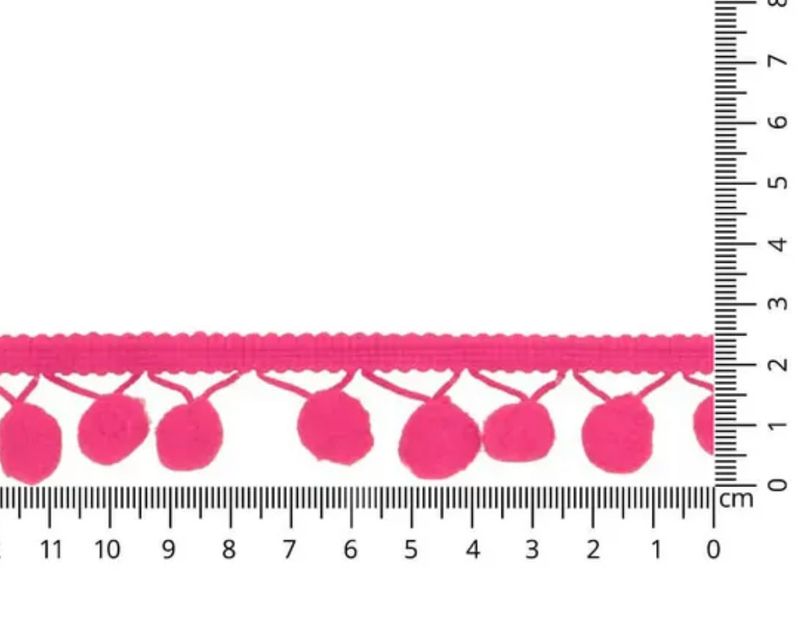 Pompon-Borte Rosa