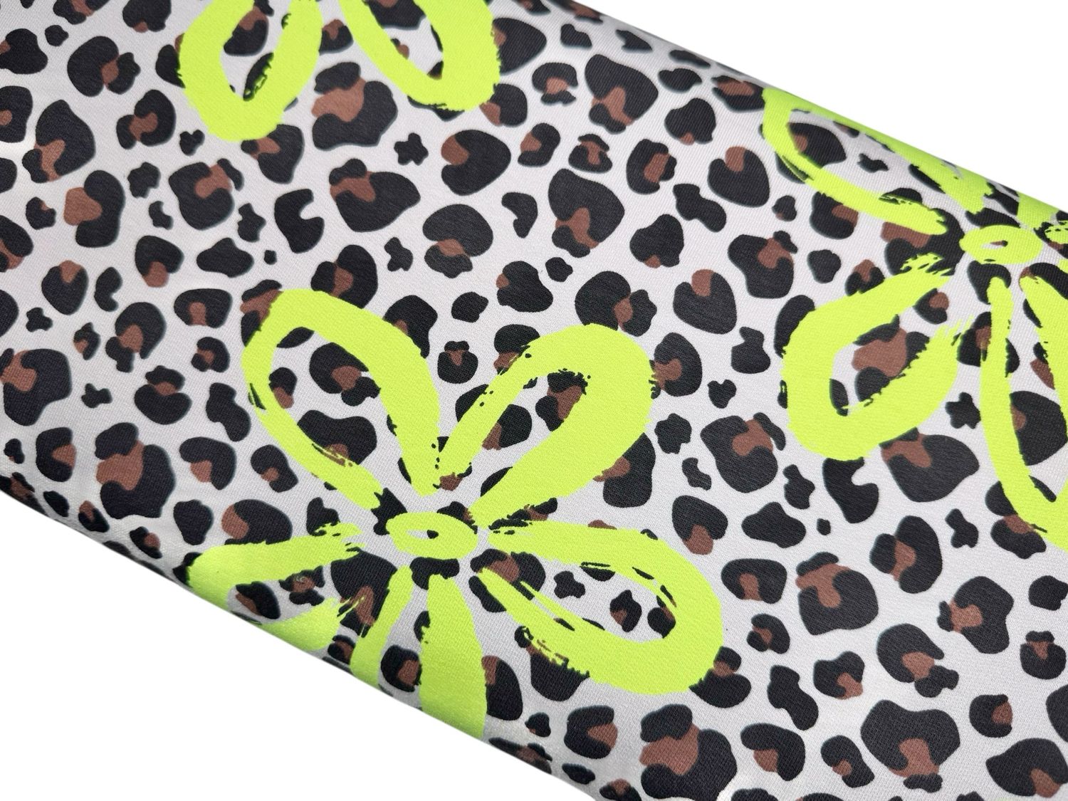 French Terry Leo Look Neon Print Blume French Terry Leo Look Neon Print Blume