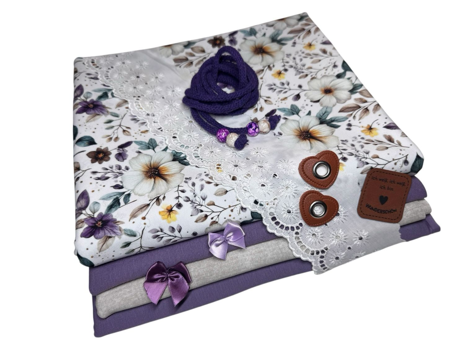 Kleines Jersey Stoffpaket Eigenproduktion Sommerwiese Kleines Jersey Stoffpaket Eigenproduktion Sommerwiese