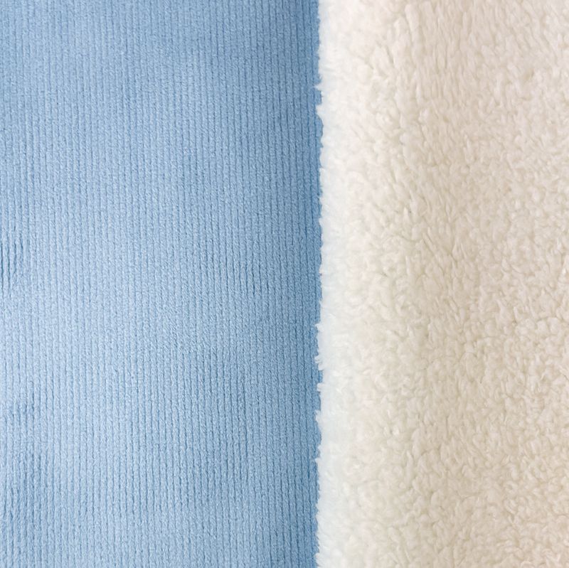 Rib Teddy Jeansblau Rib Teddy Jeansblau