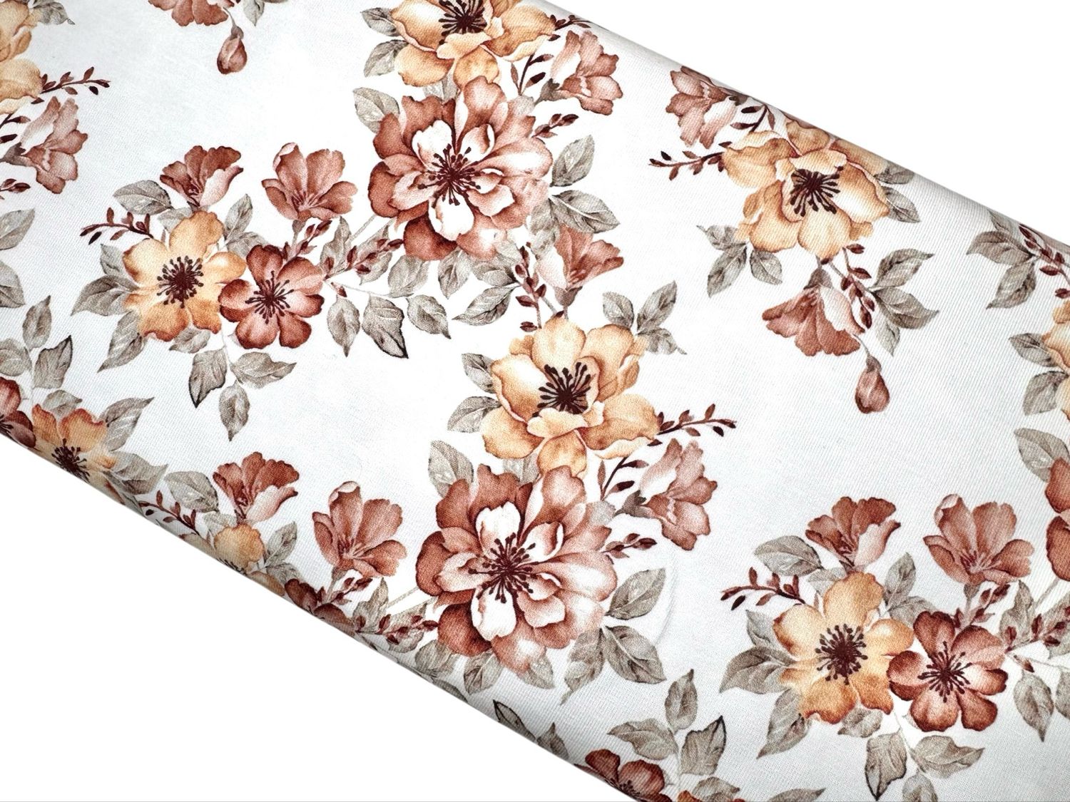 Jersey Französische Blume Kakao Jersey Französische Blume Kakao