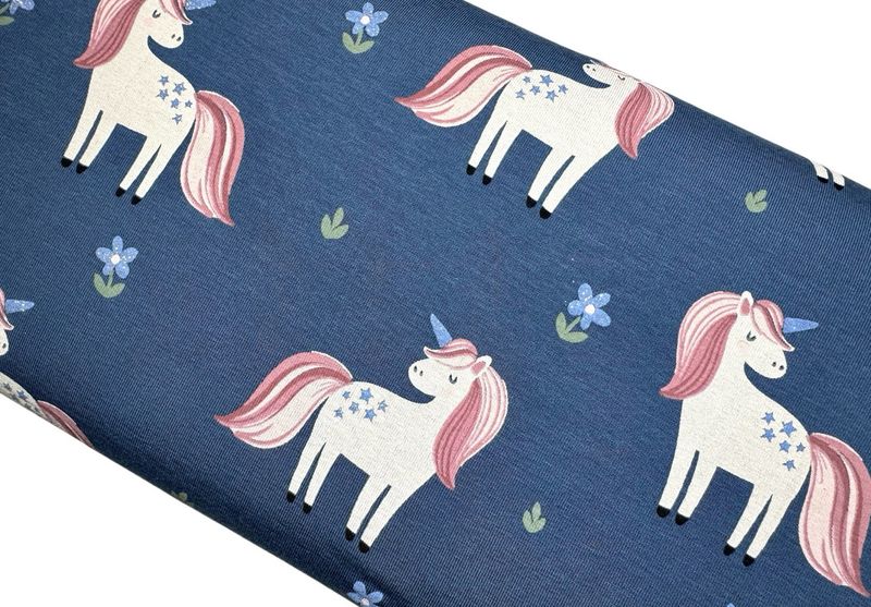 Jersey Einhörner auf Blau