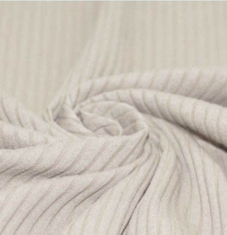 Breitcord Ripp Jersey Beige