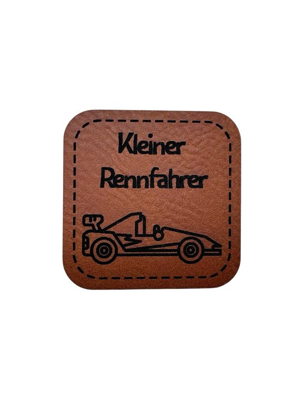 Kunstleder Label "Kleiner Rennfahrer