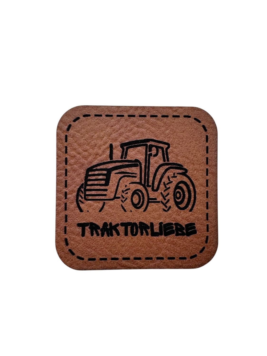 Kunstleder Label "Traktorliebe"