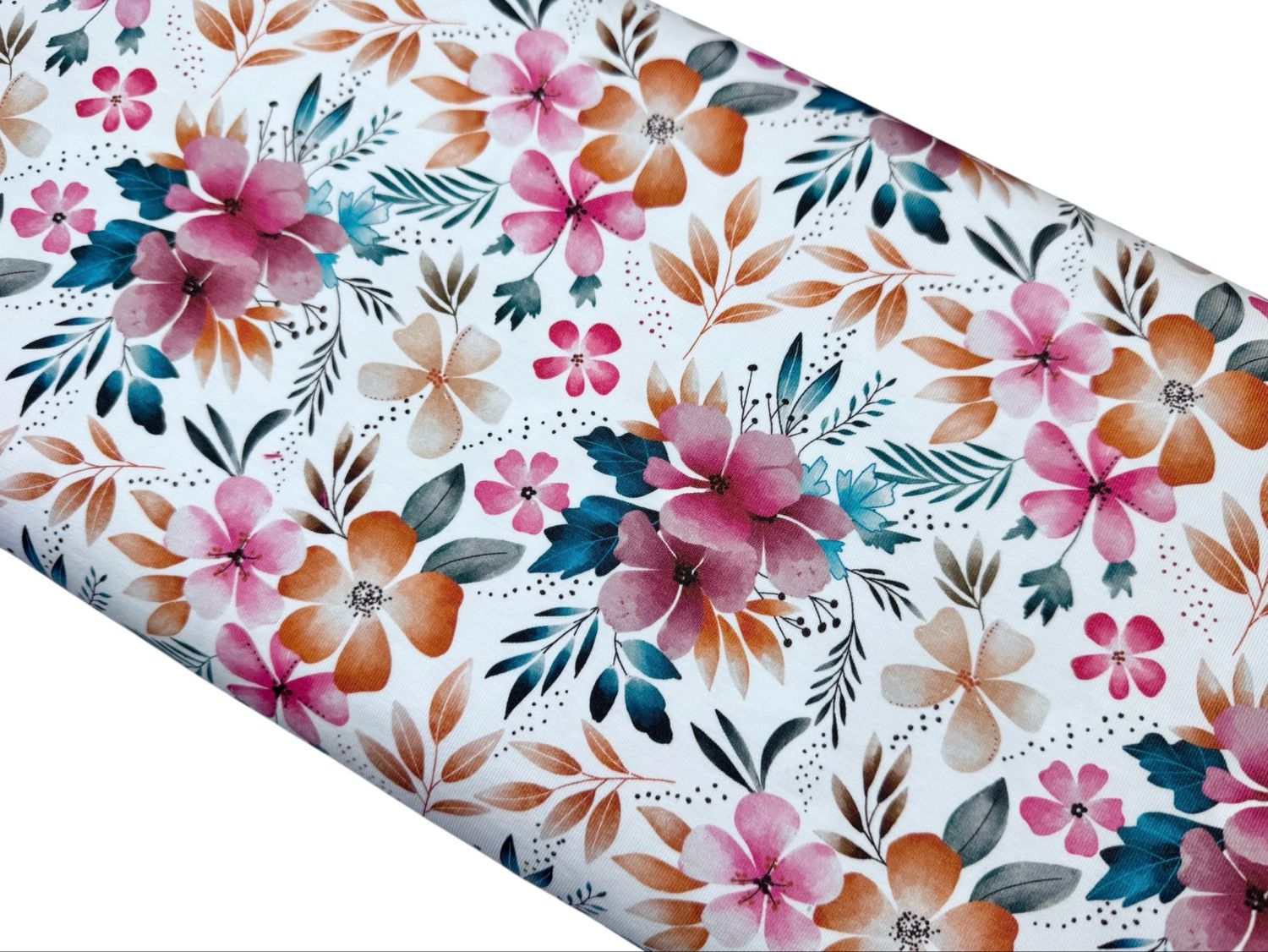 Bio Jersey Aquarellblumen Bio Jersey Aquarellblumen