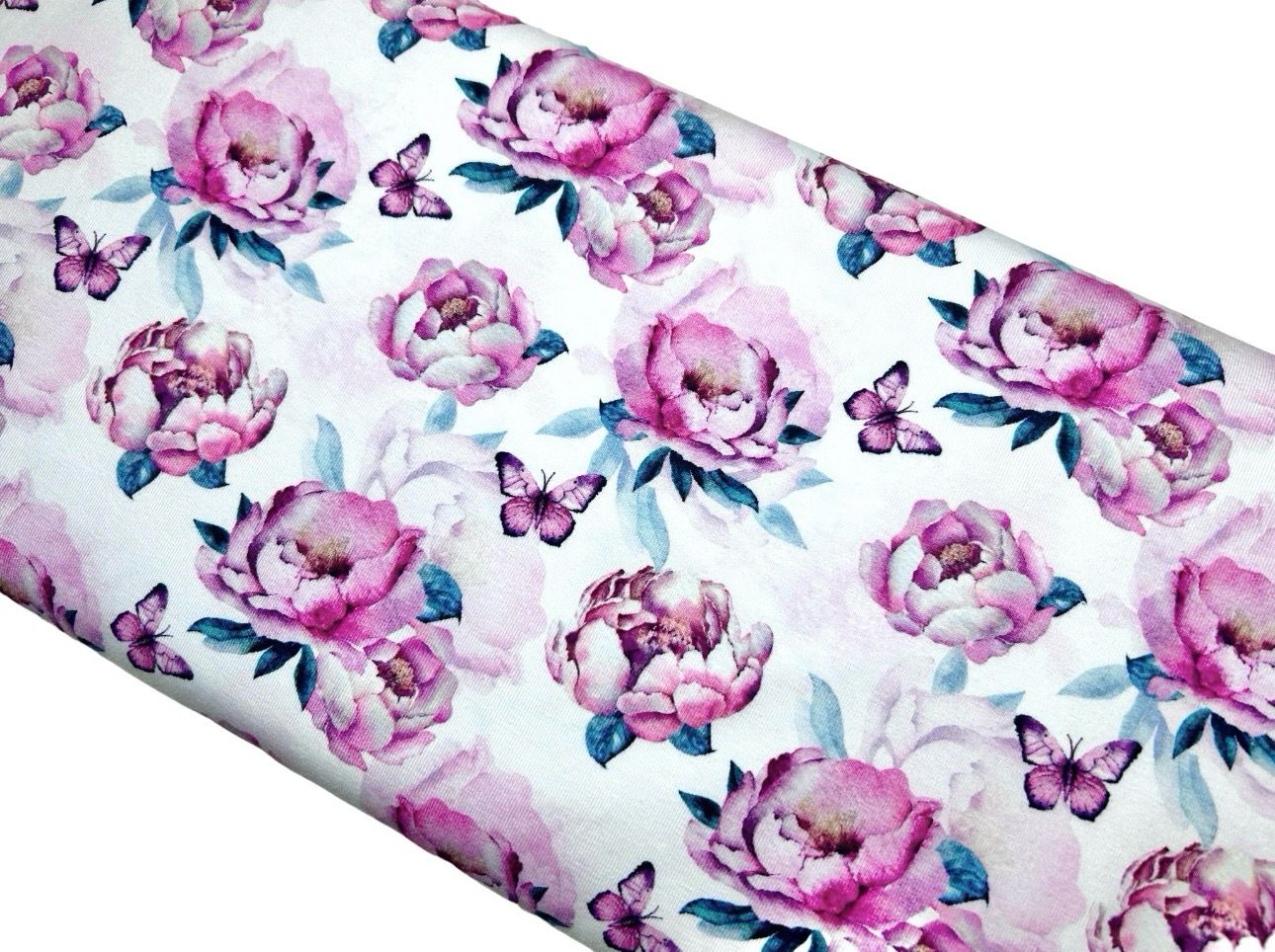 Bio Jersey Butterfly Garden Pink Bio Jersey Butterfly Garden Pink