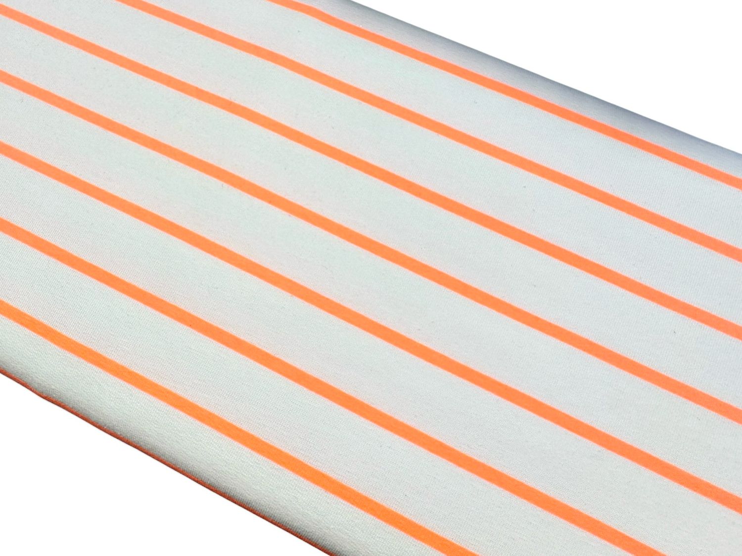 French Terry Stripes Orange