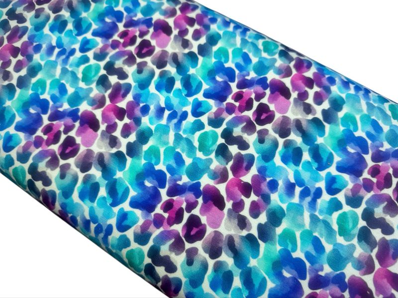 Jersey Digital Leoprint Aqua Jersey Digital Leoprint Aqua