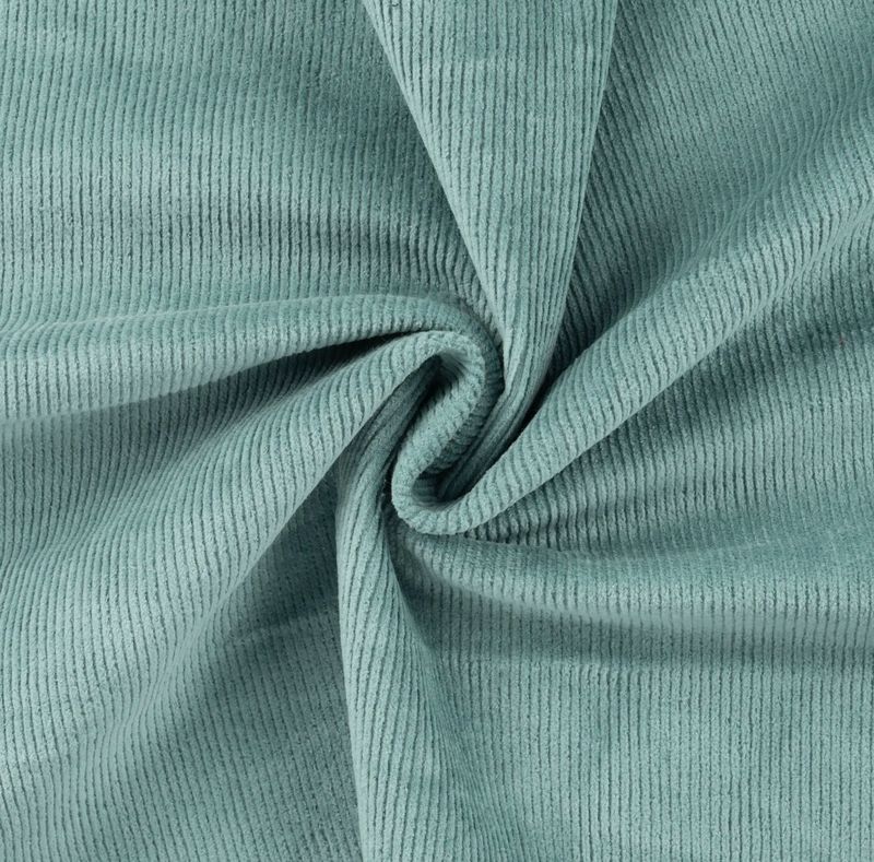 Baumwoll Cordstoff Dark Dusty Mint Baumwoll Cordstoff Dark Dusty Mint