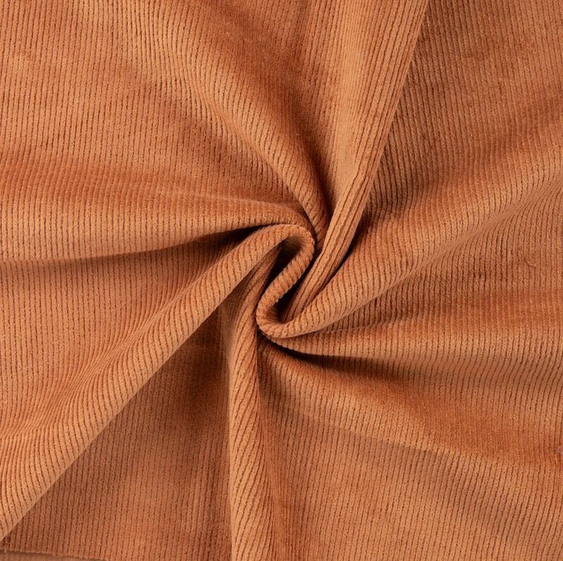 Baumwoll Cordstoff Cognac Baumwoll Cordstoff Cognac