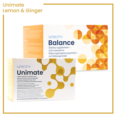 UNICITY FEEL GREAT LEMON GINGER PACK