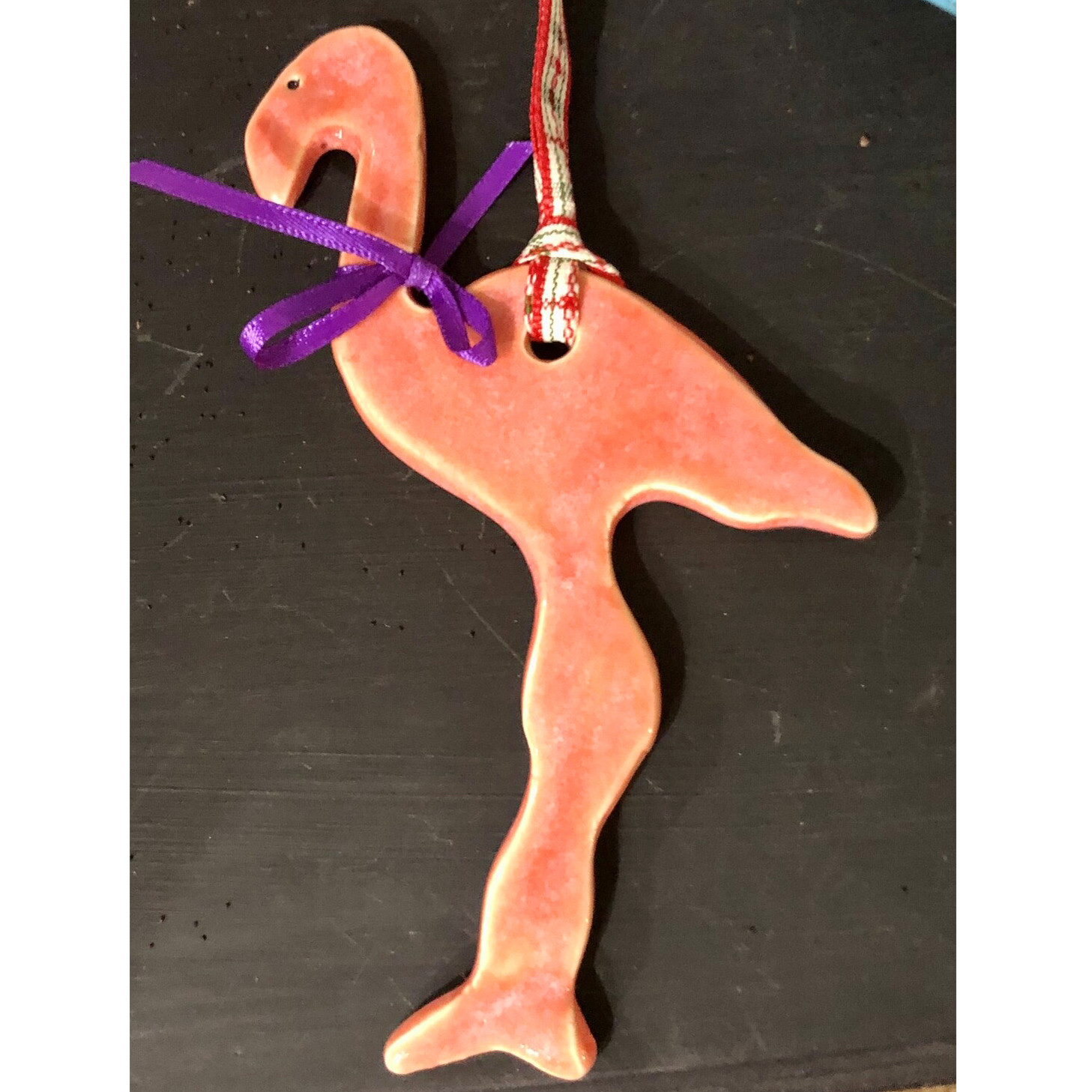 Great little flamingo tree ornament created by Kathy Mantel.