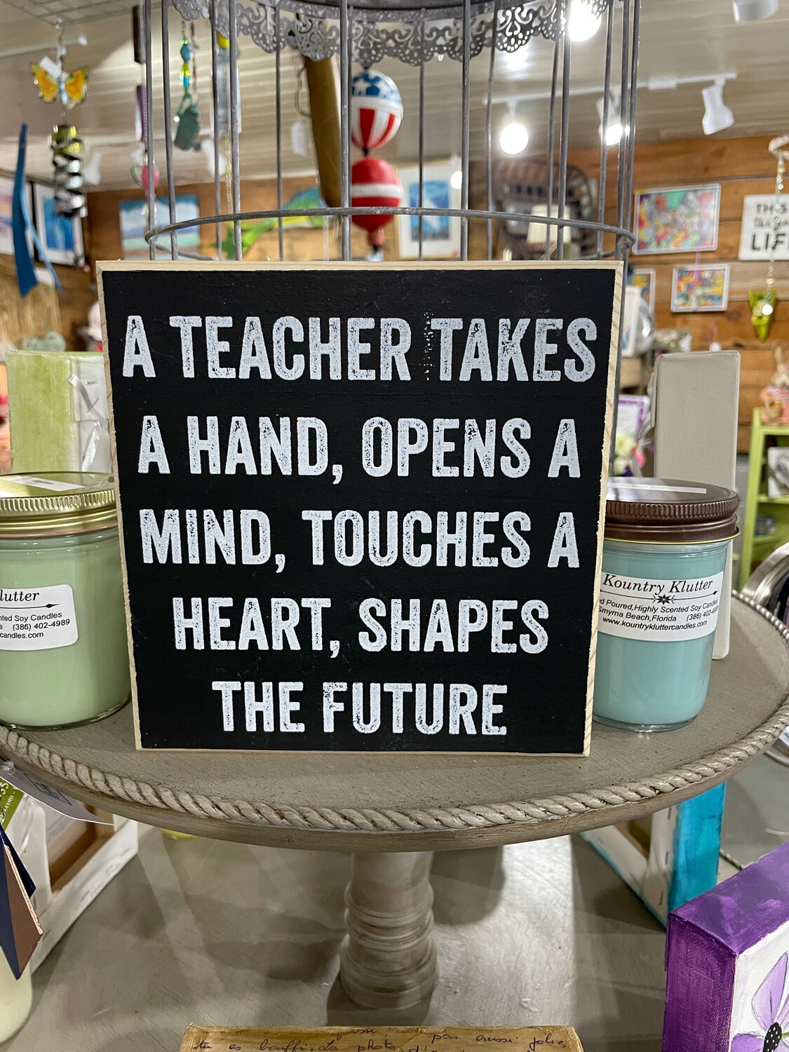 Teacher Shelf Sitter Sign
