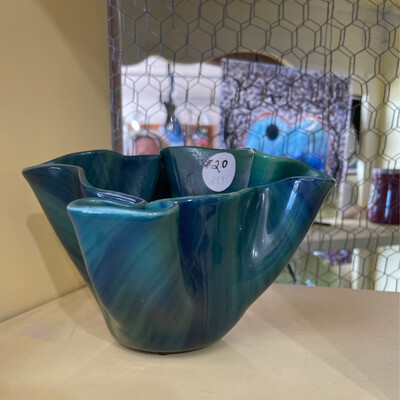 Glass Fusion Vase by Alice Kirish