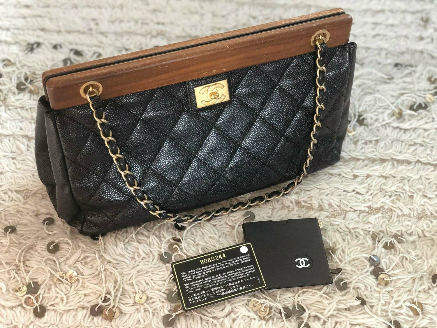Classic Quilted Matelasse CC Logo Caviar Leather (Authentic Pre-Owned) –  The Lady Bag