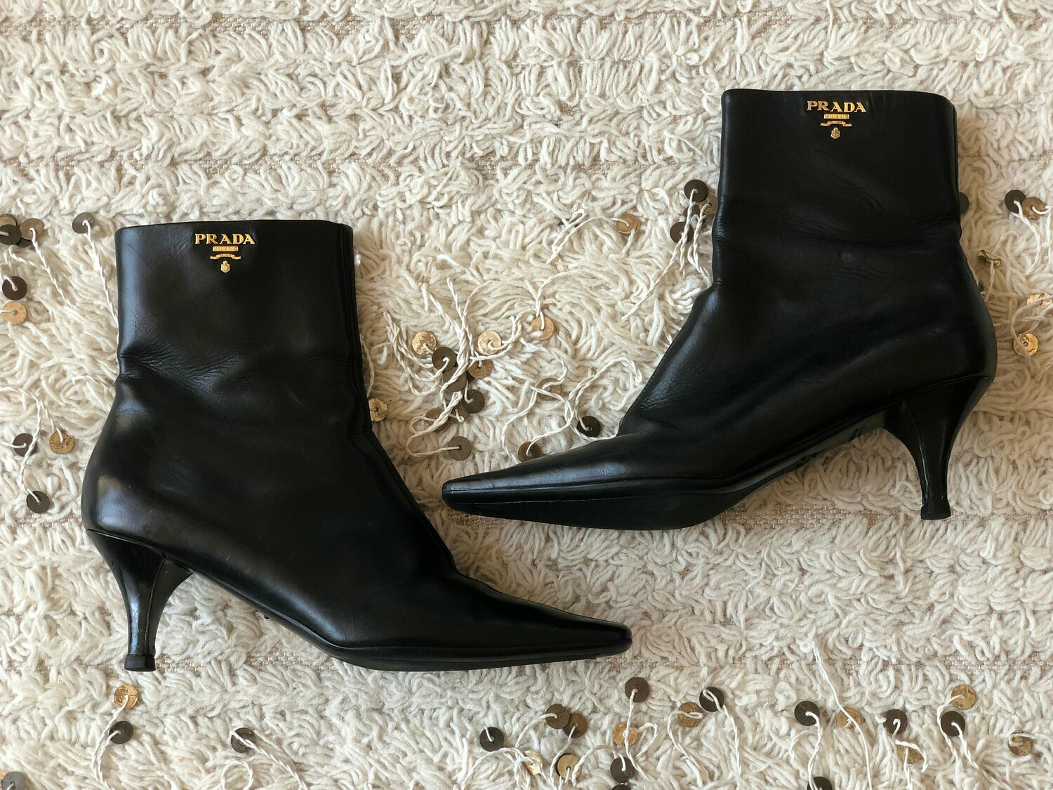 Chanel Vintage 90's Pointed Toe Boots