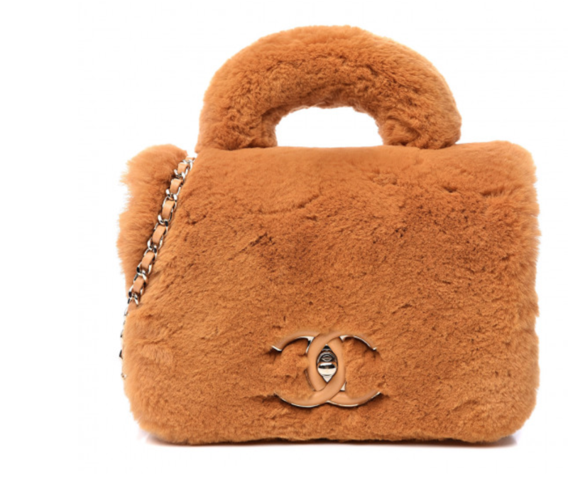 Fur handle bag new arrivals