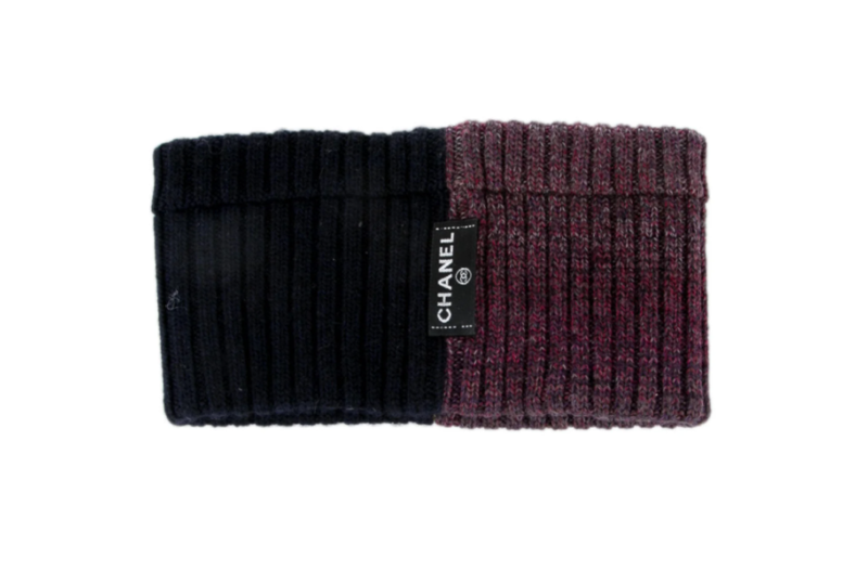 CHANEL LOGO KNIT HEADBAND