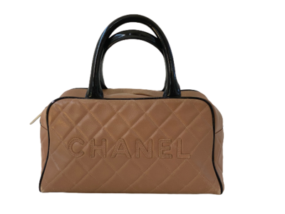 CHANEL VINTAGE QUILTED LEATHER BOWLER BAG
