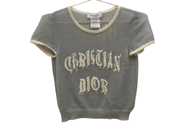 CHRISTIAN DIOR VINTAGE GOTHIC MOHAIR KNIT TOP JOHN GALLIANO CHRISTIAN DIOR VINTAGE GOTHIC MOHAIR KNIT TOP JOHN GALLIANO