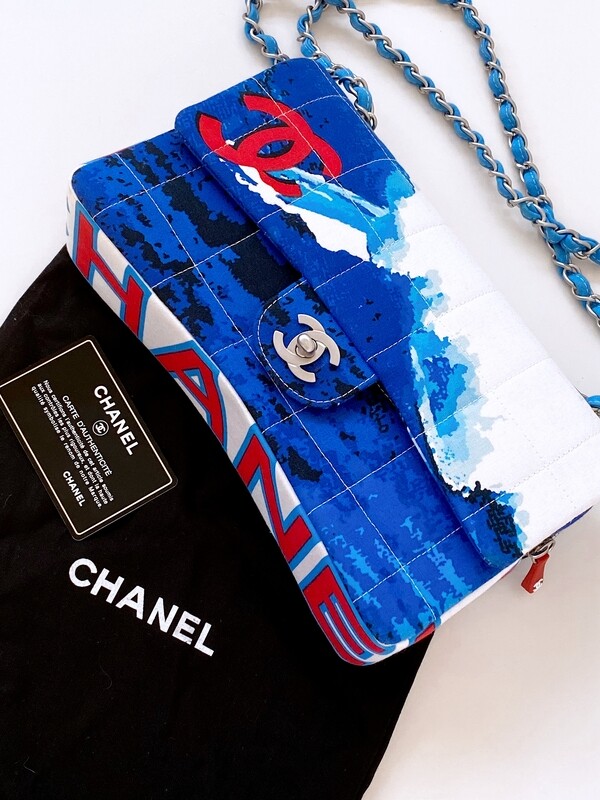 CHANEL CC SURF MEDIUM FLAP SHOULDER BAG