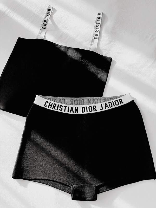 CHRISTIAN DIOR J&#39;ADORE LOGO TANK TOP BRALETTE - SMALL