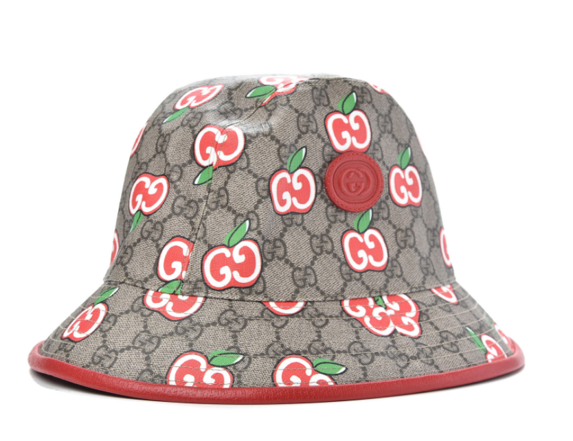 GUCCI GG MONOGRAM APPLE BUCKET HAT