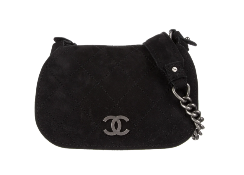 chanel black crossbody purse used