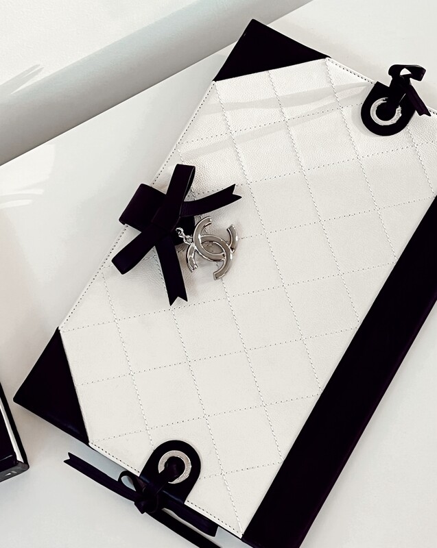 CHANEL CAVIAR LEATHER PORTFOLIO CLUTCH BAG