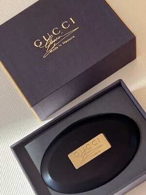 GUCCI VINTAGE MADE TO ORDER WOOD HORSE HAIR SHOE & CLOTHING BRUSH