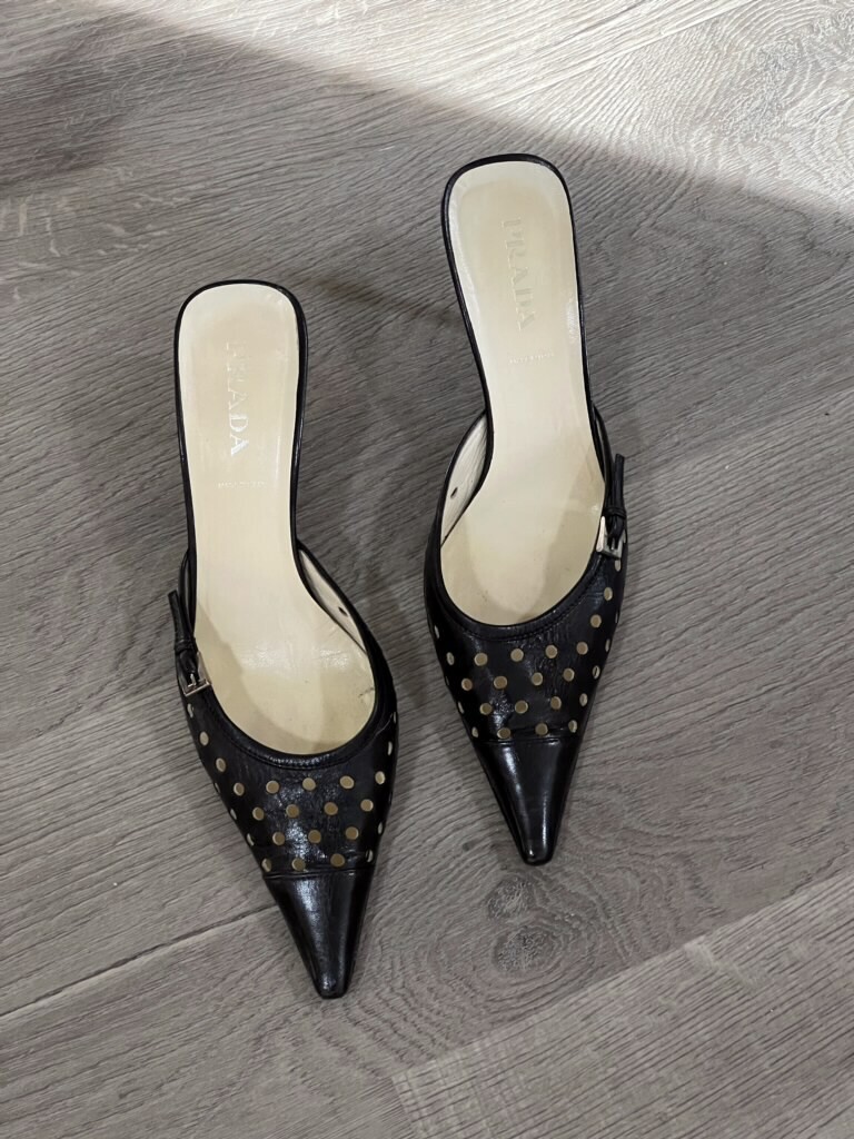 Prada mules cheap