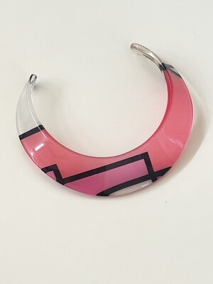 PUCCI VINTAGE ABSTRACT COLLAR CHOKER NECKLACE