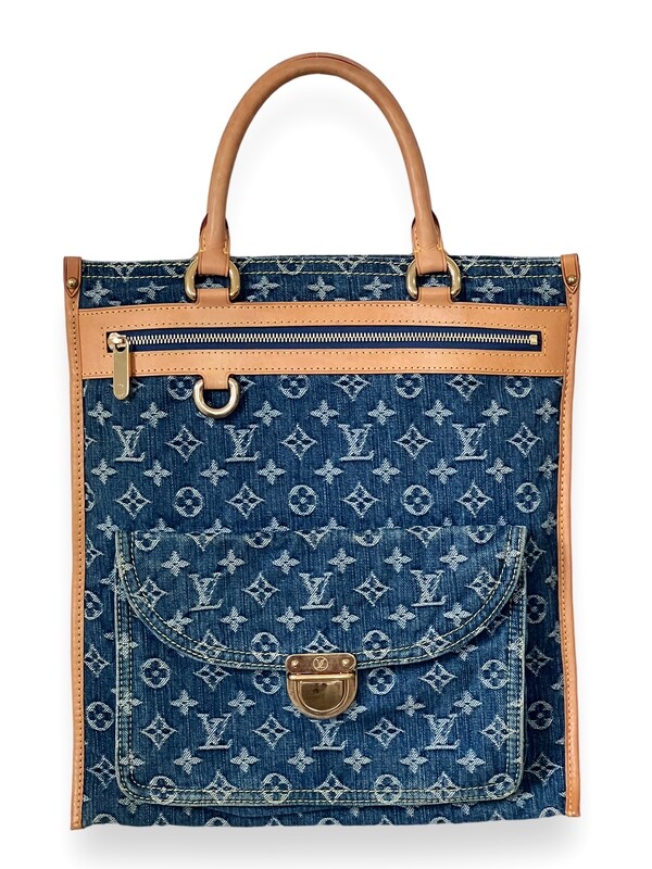 LOUIS VUITTON DENIM MONOGRAM SAC TOTE  BAG