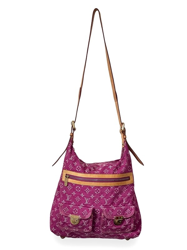 LOUIS VUITTON PINK DENIM CROSSBODY BAG