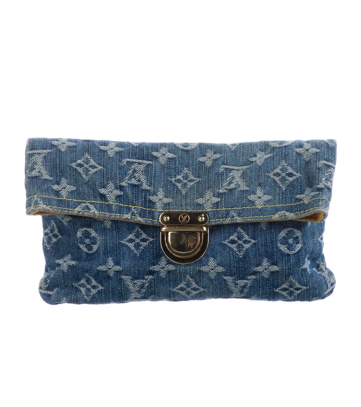 LOUIS VUITTON DENIM MONOGRAM CLUTCH BAG