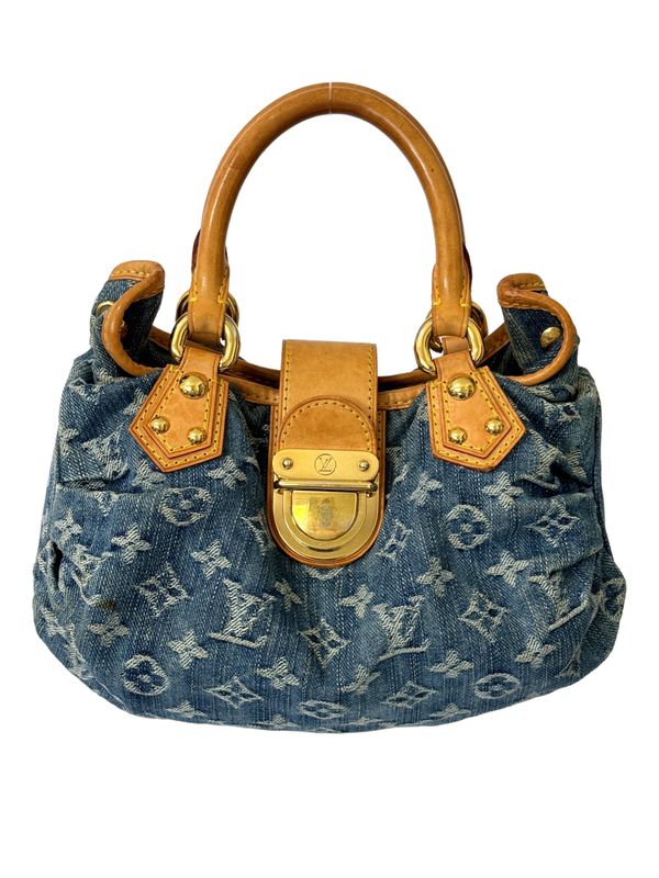 LOUIS VUITTON DENIM MONOGRAM PLEATY MINI BAG