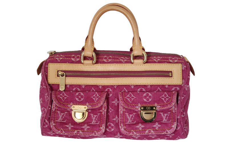 LOUIS VUITTON PINK DENIM MONOGRAM NEO SPEEDY BAG