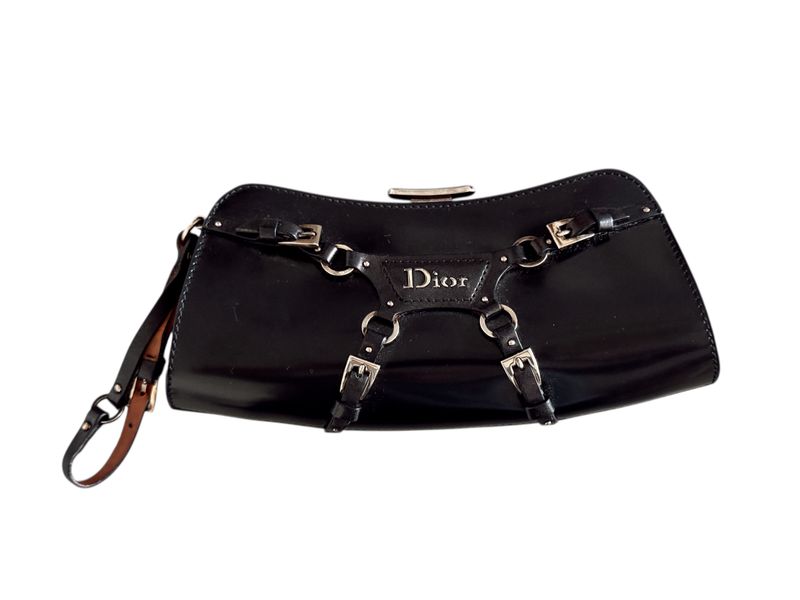 RARE CHRISTIAN DIOR VINTAGE BONDAGE HARNESS SHOULDER BAG GALLIANO ERA